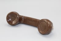 Image 2 of Circuit Bent Vintage RARE Brown Telephone Microphone w/ Filter Control-Lo Fi Effects Mic