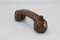 Image 1 of Circuit Bent Vintage RARE Brown Telephone Microphone w/ Filter Control-Lo Fi Effects Mic