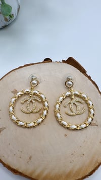 C white gold Hoops 