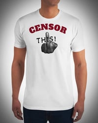 Image 3 of Men's Fitted Censor White T-shirt