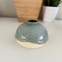 Image 3 of Blue Green Orb Vase