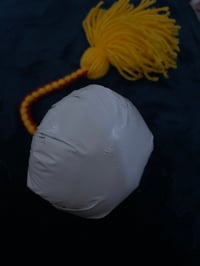 Image 2 of White Upoko Traditional Poi 