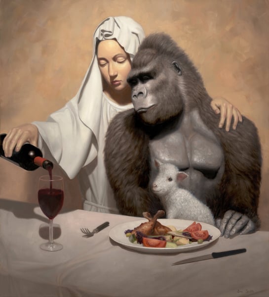 Image of 'Invitation to Dine II' (Large) Signed Limited Edition Print $1200 Australian Dollars  