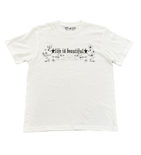 Image 1 of "life is beautiful" - White 