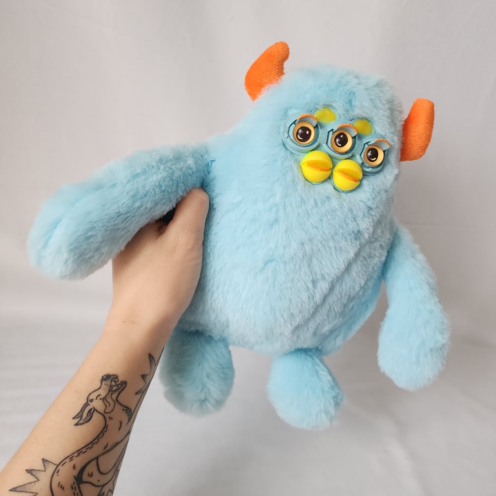 Image of Blue furby monster