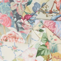 Image 3 of Chintz Floral Fabric Remnants Bundle 10 Pieces