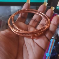 Image 1 of Thick Copper Bangle