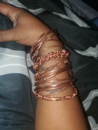 Image 2 of Thick Copper Bangle