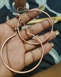 2.25" Copper Hoops