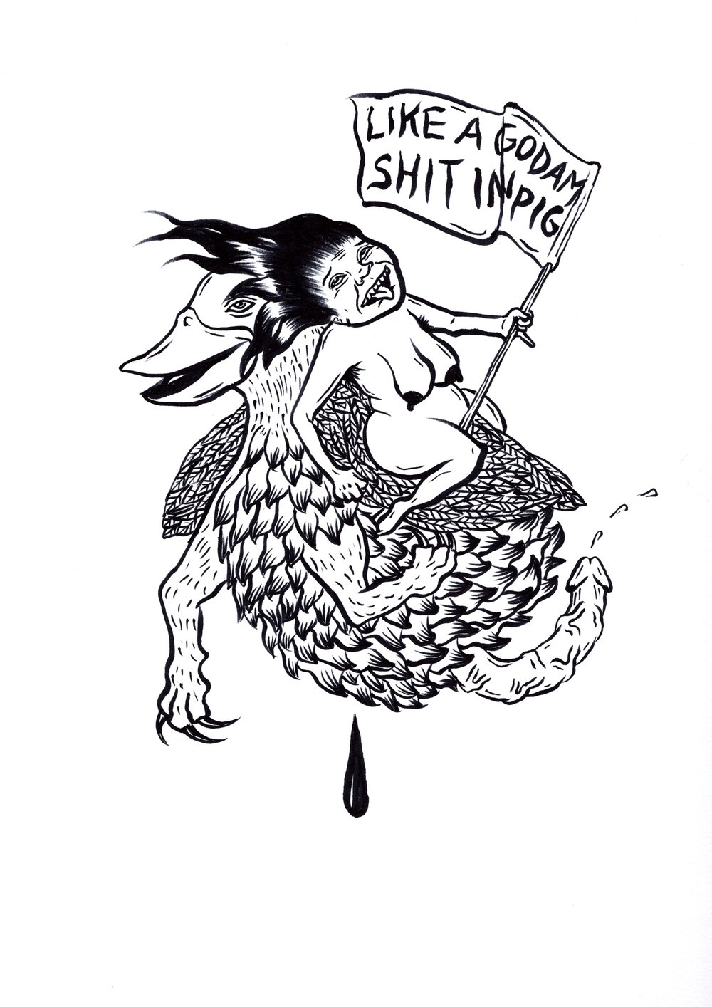 Image of LIKE A GODAM SHIT IN PIG