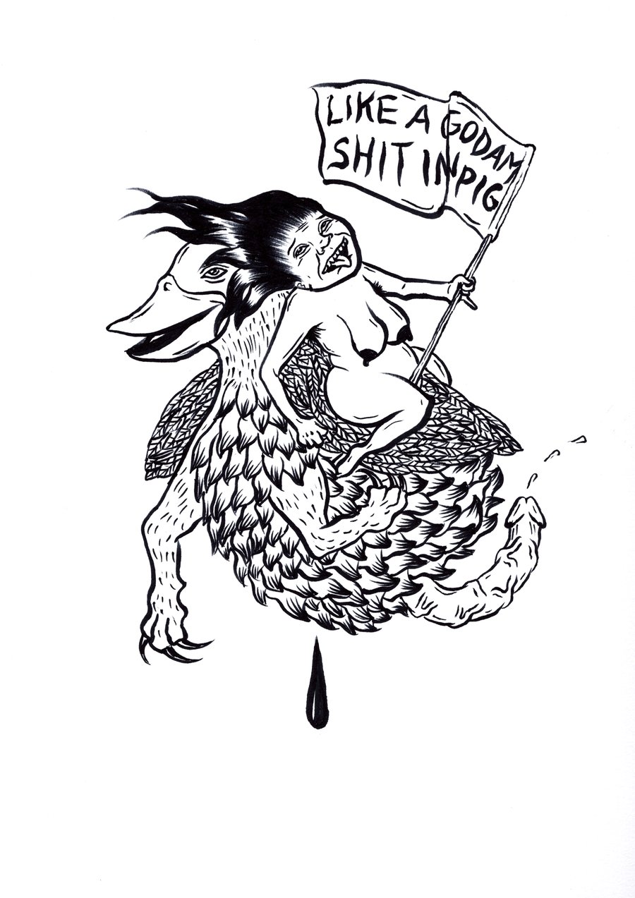 Image of LIKE A GODAM SHIT IN PIG