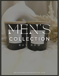 Men’s Collection 12oz  Black Vessel Candle