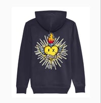 Image 1 of Sacred Smiley Back Print Hoodie