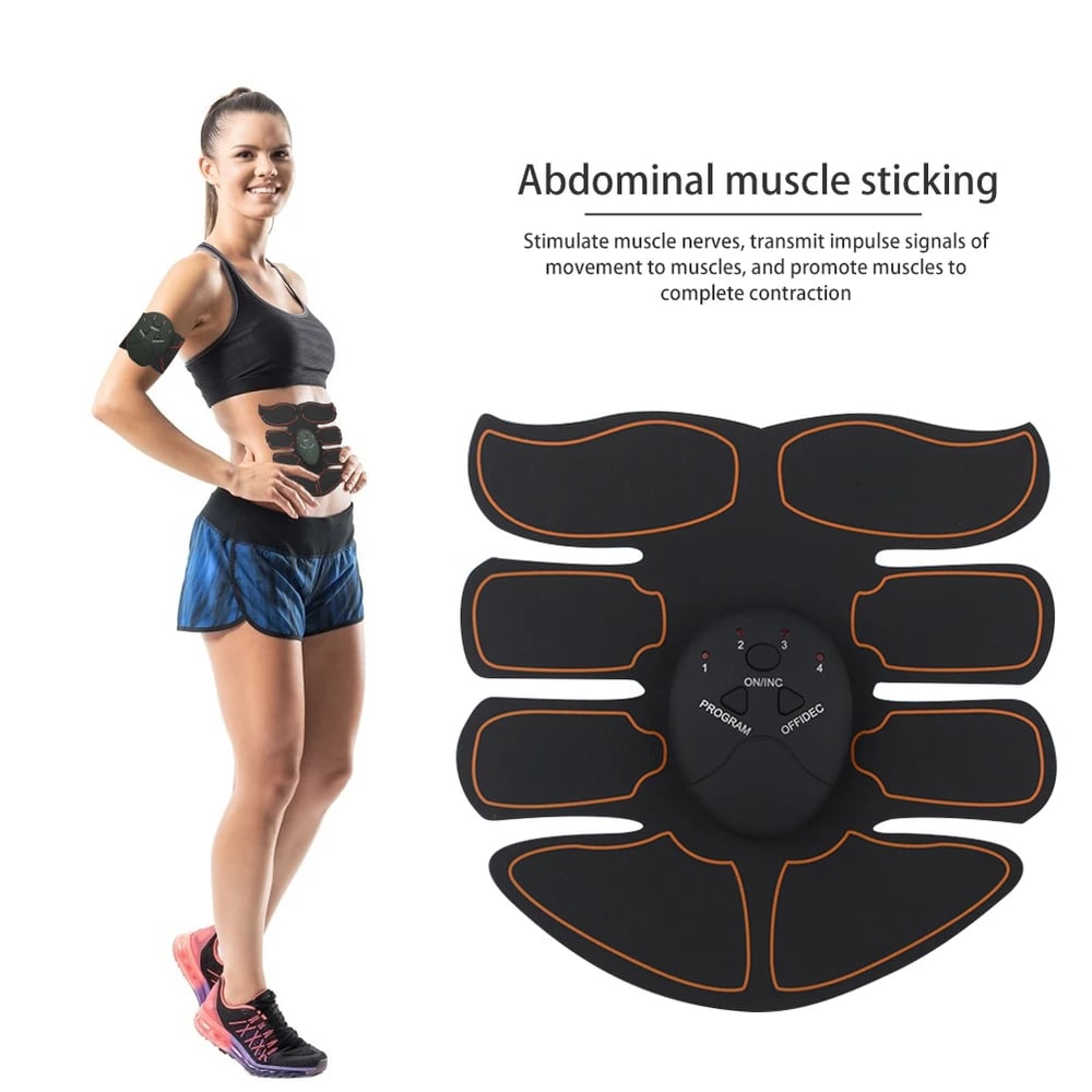 4 Pcs Gym Abdominal Muscle Stimulator Hip Trainer EMS Fitness Equipment