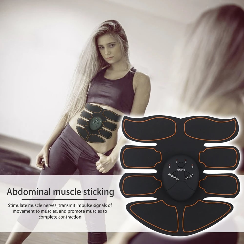 4 Pcs Gym Abdominal Muscle Stimulator Hip Trainer EMS Fitness Equipment