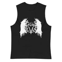 Image 1 of PIOUS LEVUS - LOGO (WHITE PRINT) MUSCLE SHIRT