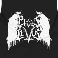 Image 2 of PIOUS LEVUS - LOGO (WHITE PRINT) MUSCLE SHIRT