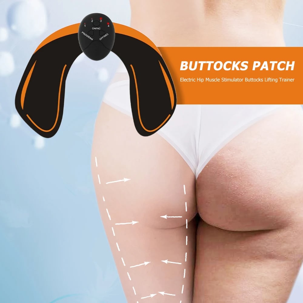 4 Pcs Gym Abdominal Muscle Stimulator Hip Trainer EMS Fitness Equipment