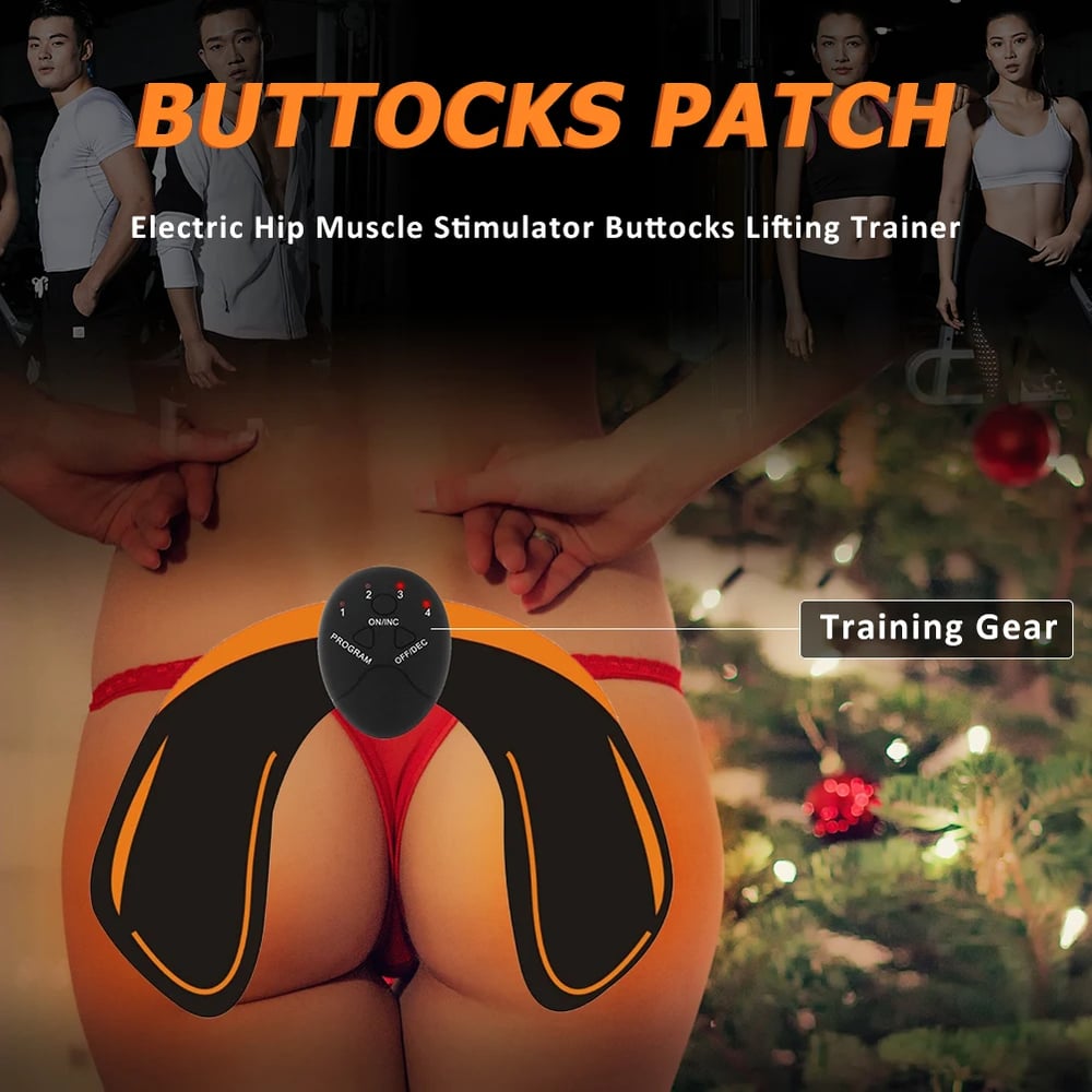 4 Pcs Gym Abdominal Muscle Stimulator Hip Trainer EMS Fitness Equipment