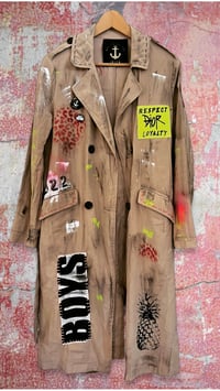 Image 2 of boys ¥ unisex ¥ upCyclinG viLLaGe punK¥IbiZa ¥TrenChcoaT¥ festival