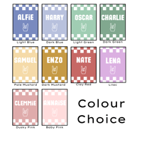 Image 6 of Rock Hand-sign Checkerboard Personalised Print