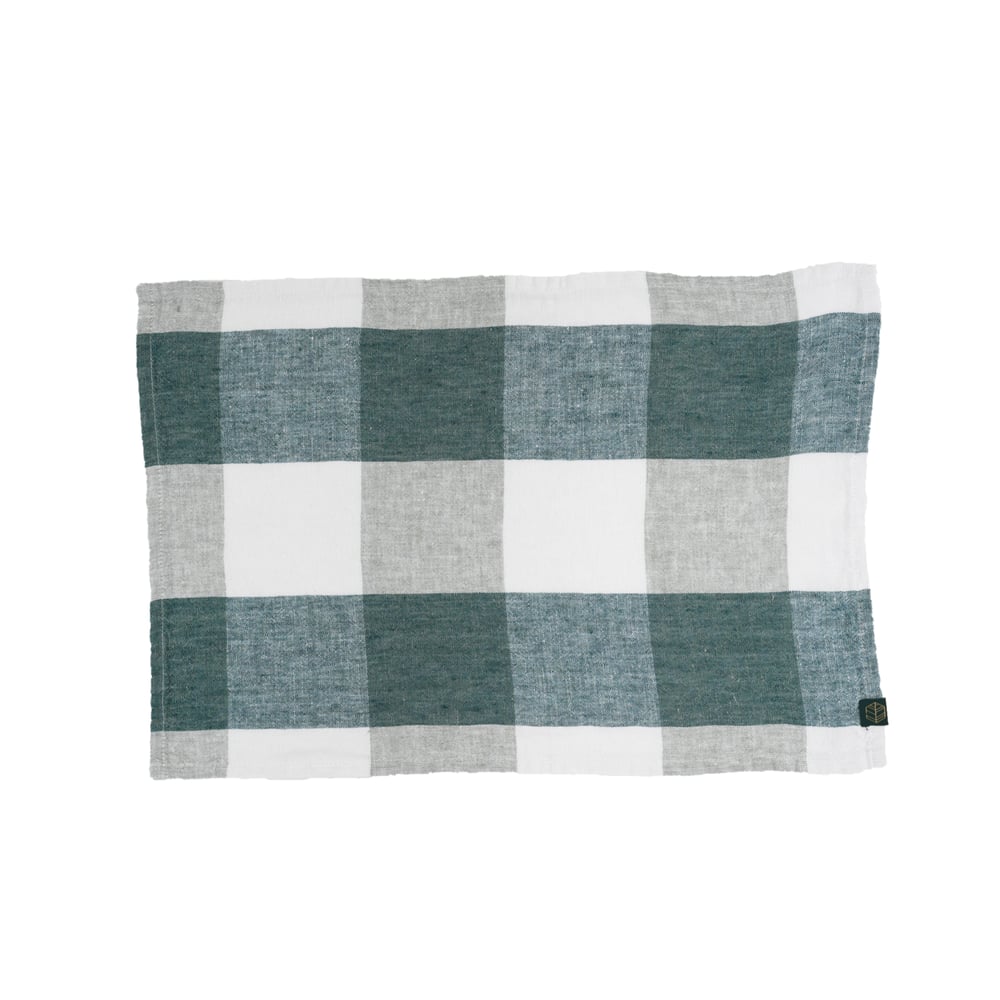 Image of  Nappe PALMA en lin lavé  Céladon 3 tailles