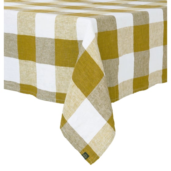 Image of  Nappe PALMA en lin lavé  Citrus 3 tailles
