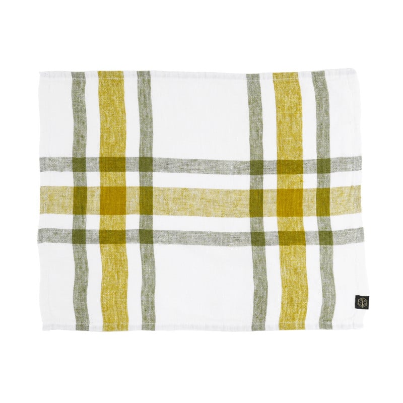 Image of  Nappe CAPRI en lin lavé  Citrus 3 tailles