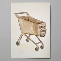 Kevin Hart Shopping Cart (original painting) 