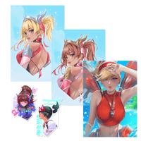 Image 4 of Pink and Rose Gold Mercy Print