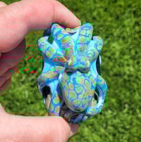 Image 6 of XXXXL. Blue Reticulated Kraken with Coral Reef Garden - Flamework Glass Sculpture