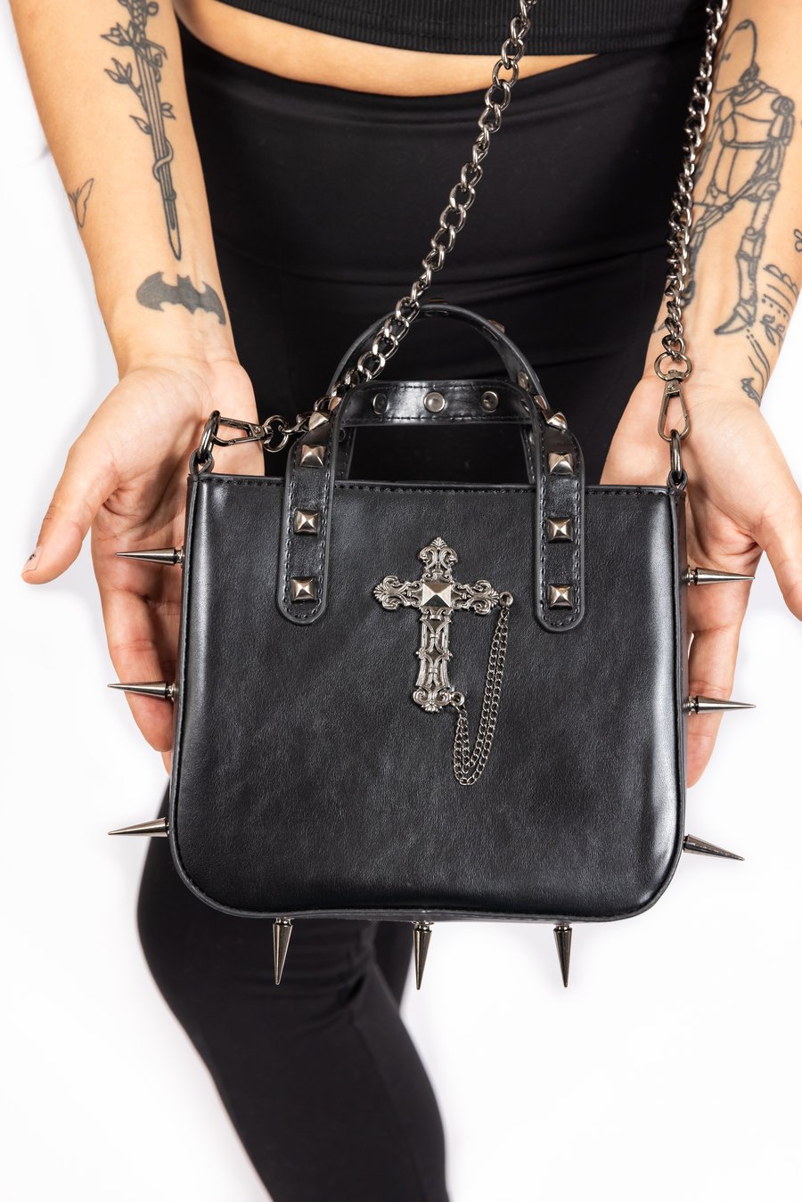 Image of Reckless Devotion Spike Handbag