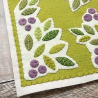 Image 3 of Hedgerow Sloes | Felt Wall Hanging