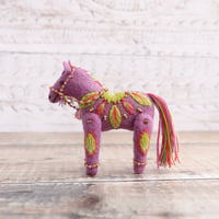 Image 2 of Claudia | Poseable Felt Horse Soft Sculpture