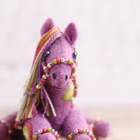 Image 1 of Claudia | Poseable Felt Horse Soft Sculpture