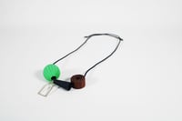 Image 1 of  Shape and Form Necklace - Pistachio and Midnight