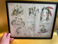 Image 1 of Philadelphia Eddie Vtg United Flash, Frames from Joeys Shop. Tribal, Rattler, Lady, Indian