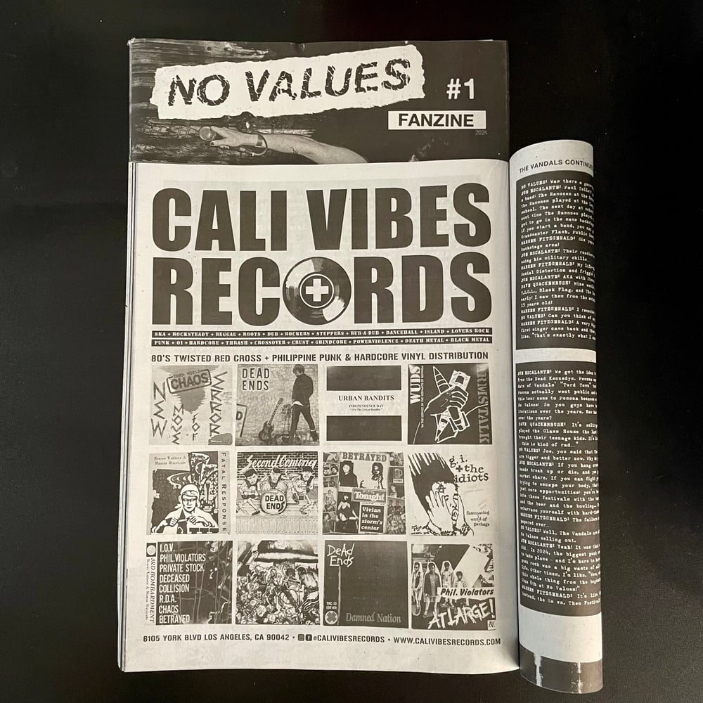 Image of No Values Fanzine #1