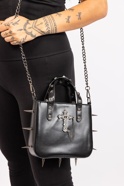 Image of Reckless Devotion Spike Handbag