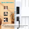 Smart Fingerprint Door Lock | Keypad, OLED, Auto Lock, DIY Install, Black, 300 Users