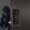 Smart Fingerprint Door Lock | Keypad, OLED, Auto Lock, DIY Install, Black, 300 Users