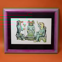 CUSTOM FRAME Lizard Commune Print