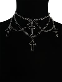 Cross Multi Layer Necklace