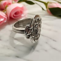 Image 5 of Antique Tea Rose Spoon Ring