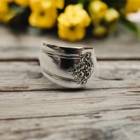 Image 1 of 1908 Wallace Sterling Silver Spoon Ring