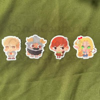 Image 1 of Dungeon Meshi Dungeon Crew 2 inch Vinyl Stickers