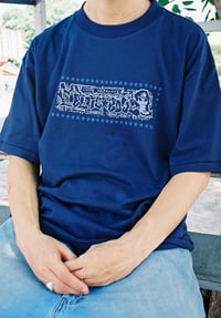 Image 3 of 100% HARDCORE TEE (NAVY BLUE)