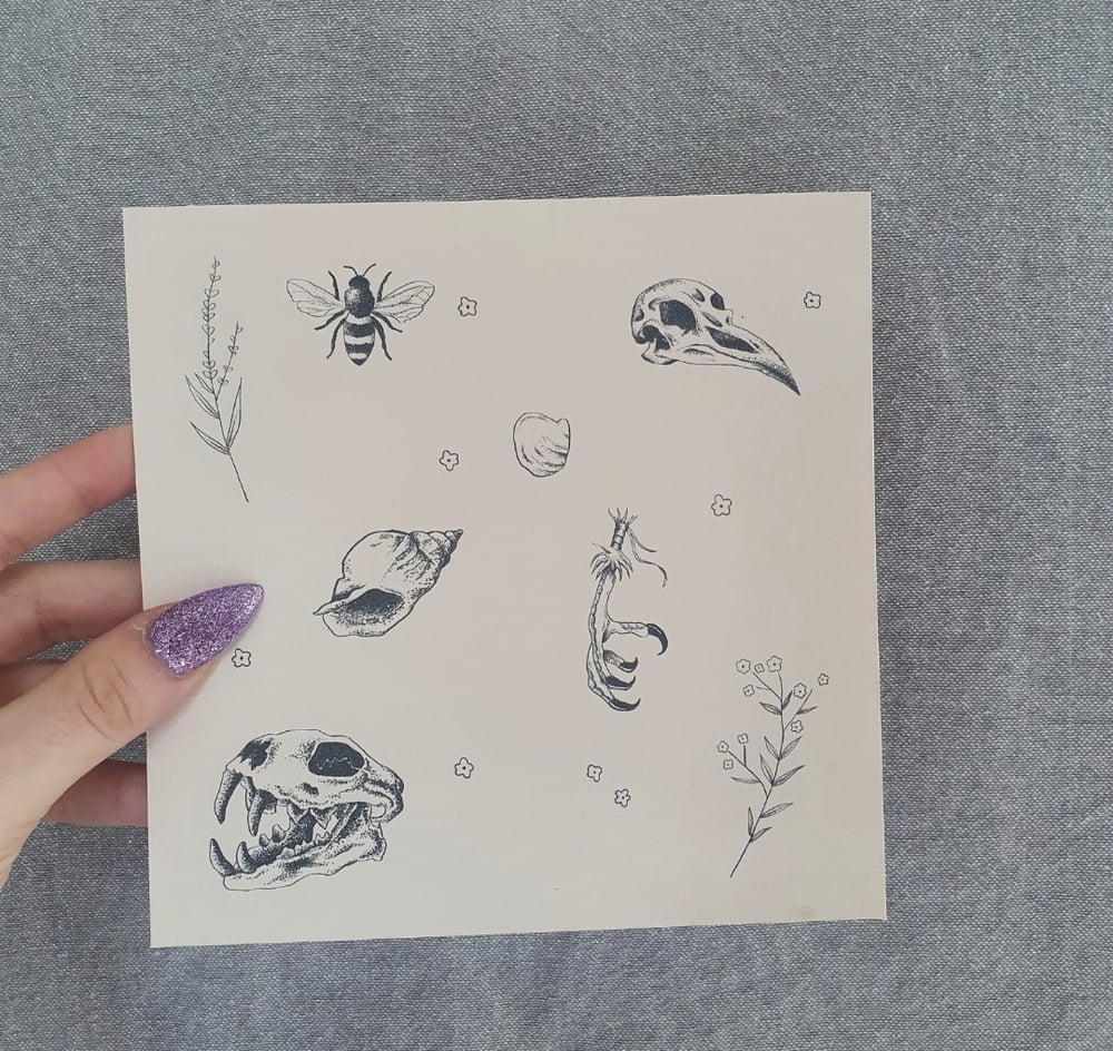 Image of A5 TATTOO FLASH PRINTS