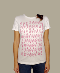 Image 2 of T-shirt Melanziana pattern - Donna - Bianca