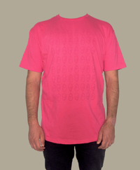 Image 2 of T-shirt Melanziana pattern - Uomo - Magenta Melange/Rosa